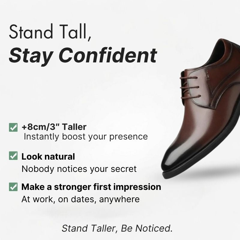 ASTON - Height-boost formal shoes (8cm)