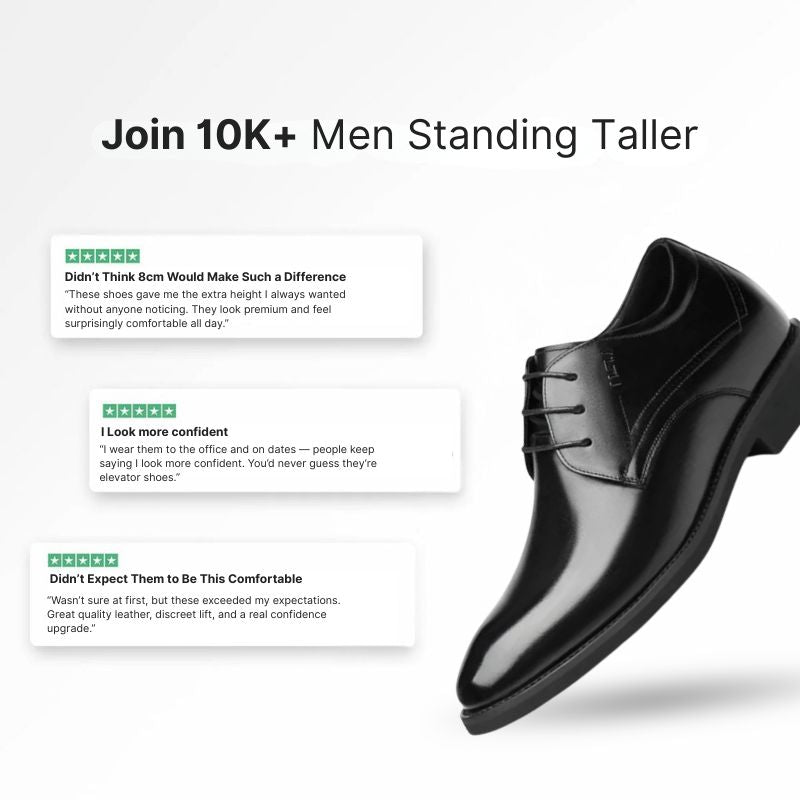 ASTON - Height-boost formal shoes (8cm)